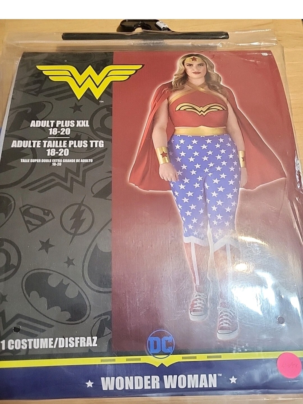 Wonder Woman Adult Plus XXL 18-20 #4088